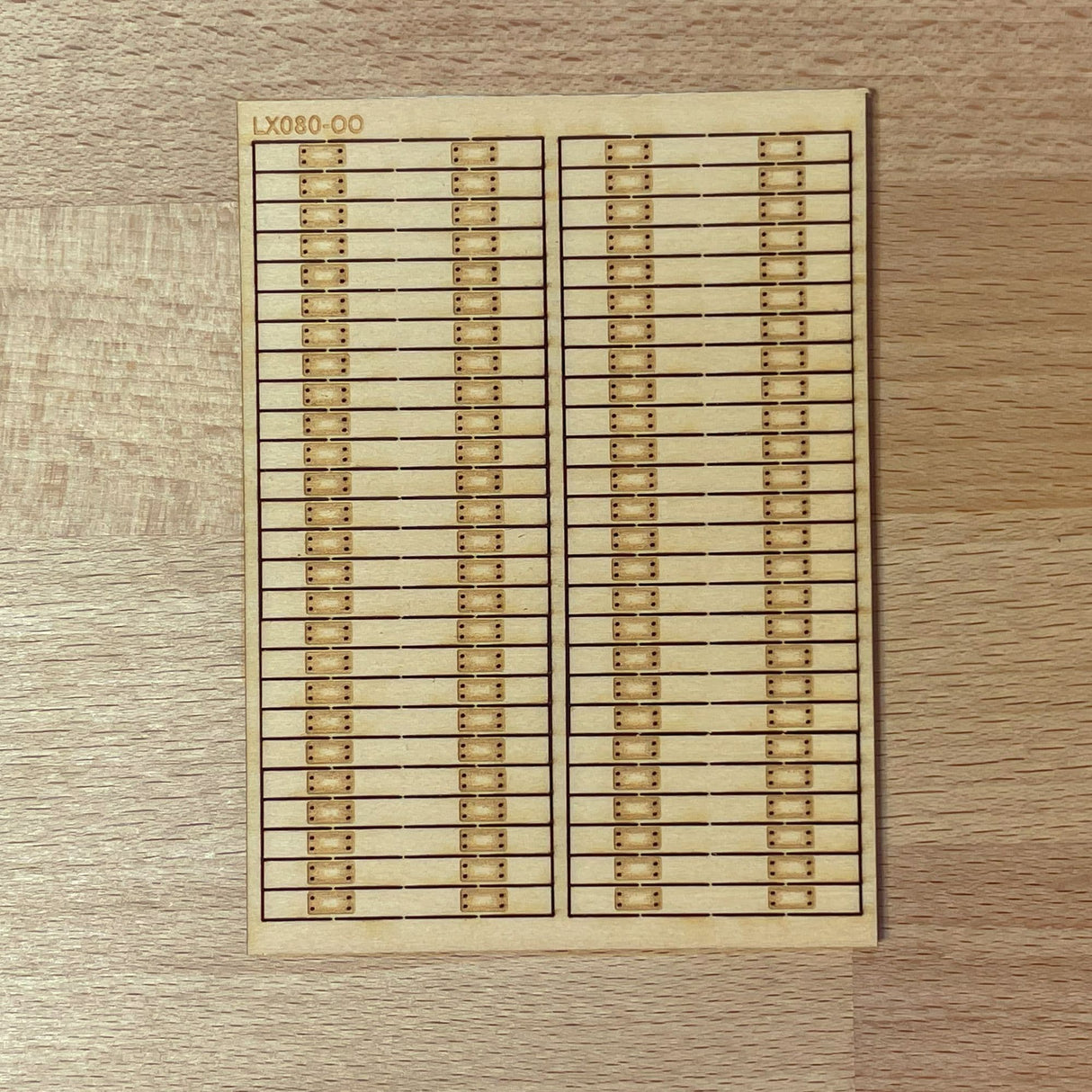 LX080-OO Railway Sleepers OO/4mm/1:76