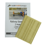 LX084-OO Railway Sleepers (2 Hole) OO/4mm/1:76