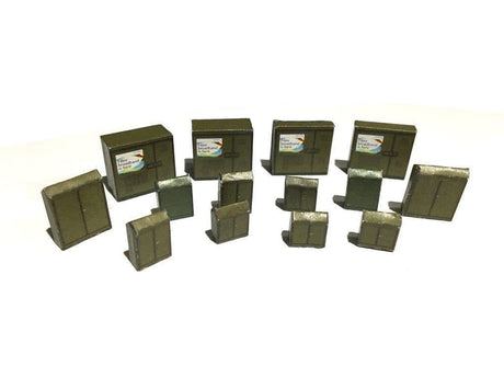 LX088-OO Roadside Equipment Cabinets (Pack of 14) OO/4mm/1:76