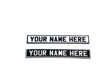 LX093-O Laser Engraved Signal Box Nameplates O/7mm/1:43