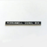 LX093-O Laser Engraved Signal Box Nameplates O/7mm/1:43