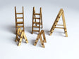 LX109-OO Wooden Step Ladders (Pack of 12) OO/4mm/1:76