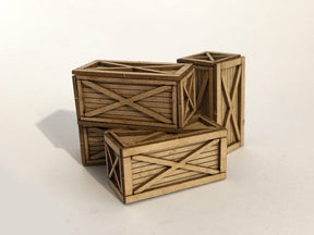 LX113-OO 6ft x 3ft Wooden Shipping Crate (Pack of 4) OO/4mm/1:76
