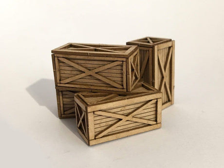 LX113-OO 6ft x 3ft Wooden Shipping Crate (Pack of 4) OO/4mm/1:76