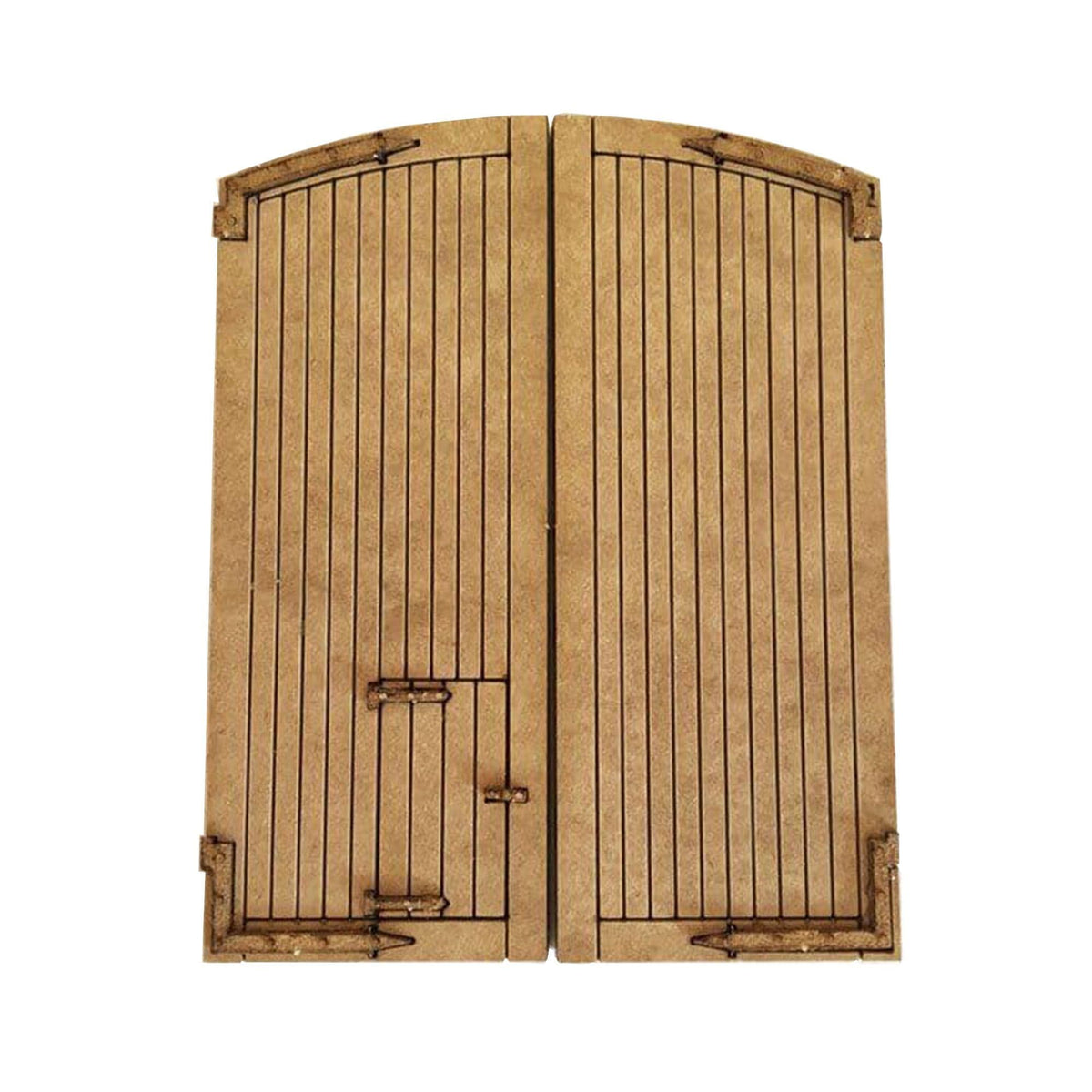 Arched Top N Gauge Engine Shed Doors LX121-N – Scale Model Scenery