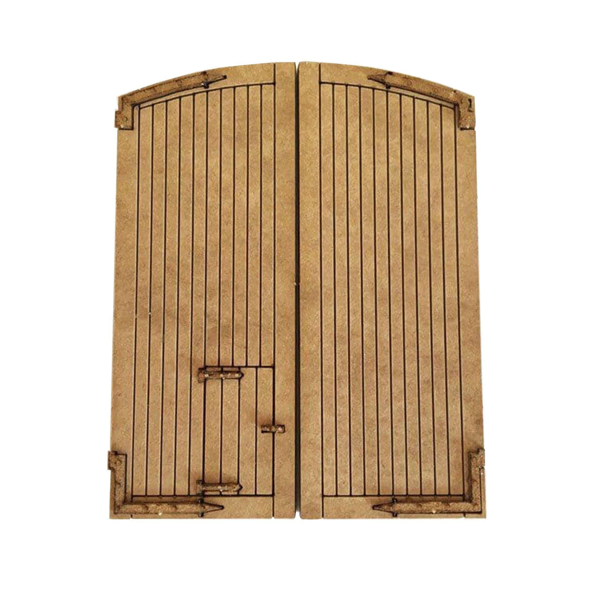 LX121-N Engine Shed Doors Arched Top Set 1 N/2mm/1:148