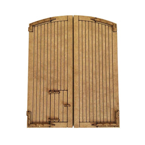 LX121-N Engine Shed Doors Arched Top Set 1 N/2mm/1:148