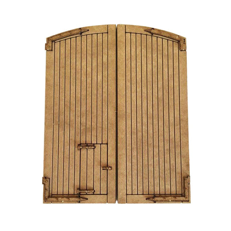 LX121-N Engine Shed Doors Arched Top Set 1 N/2mm/1:148