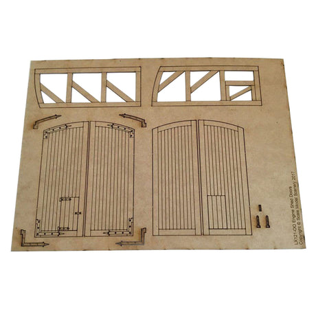 LX121-N Engine Shed Doors Arched Top Set 1 N/2mm/1:148