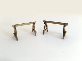LX122-OO Wooden/Vintage Barriers (Pack of 15) OO/4mm/1:76