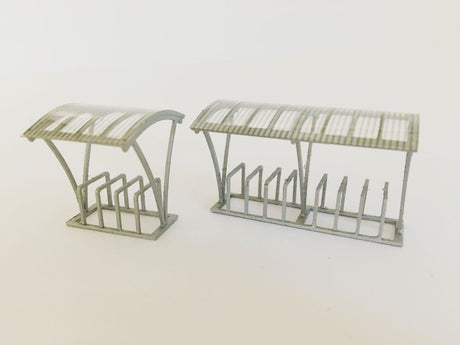LX124-OO Modern Bicycle Shelters (Pack of 2) OO/4mm/1:76