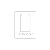 LX125-OO-T Arched Top Industrial Windows Cutting Template