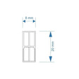 LX127-OO Narrow 4 Pane Sash Windows (Pack of 10) OO/4mm/1:76