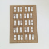 LX127-OO Narrow 4 Pane Sash Windows (Pack of 10) OO/4mm/1:76