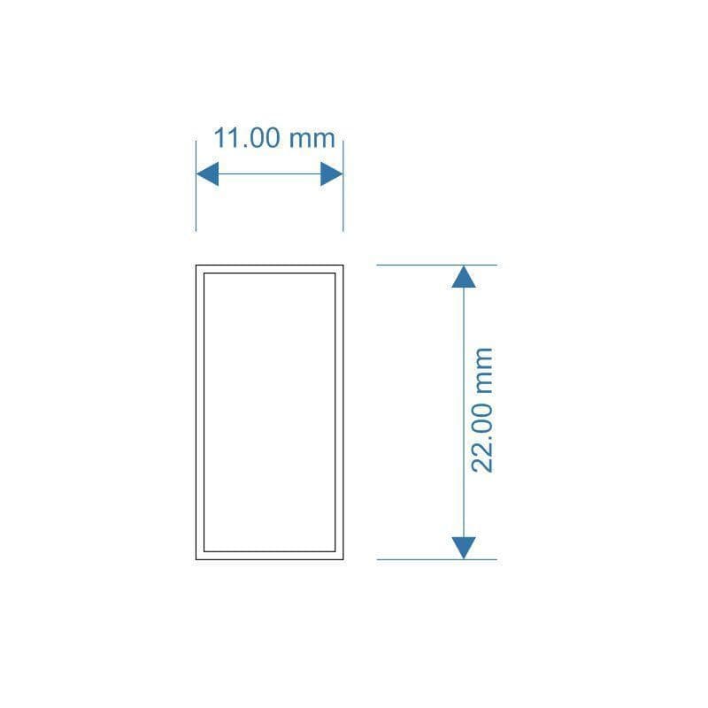 LX128-OO Narrow Single Pane Windows (Pack of 12) OO/4mm/1:76