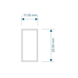 LX128-OO Narrow Single Pane Windows (Pack of 12) OO/4mm/1:76