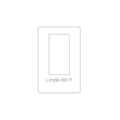 LX128-OO-T Narrow Single Pane Windows Cutting Template