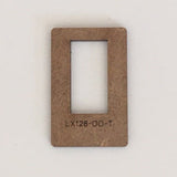 LX128-OO-T Narrow Single Pane Windows Cutting Template