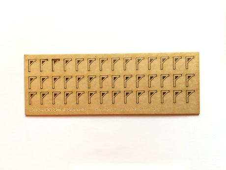 LX134-OO Small Brackets (4.5mm x 7mm) OO/4mm/1:76