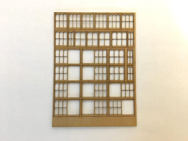 LX146-OO Midland Railway Signal Box Windows (Pack of 20) OO/4mm/1:76