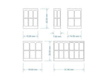 LX146-OO Midland Railway Signal Box Windows (Pack of 20) OO/4mm/1:76