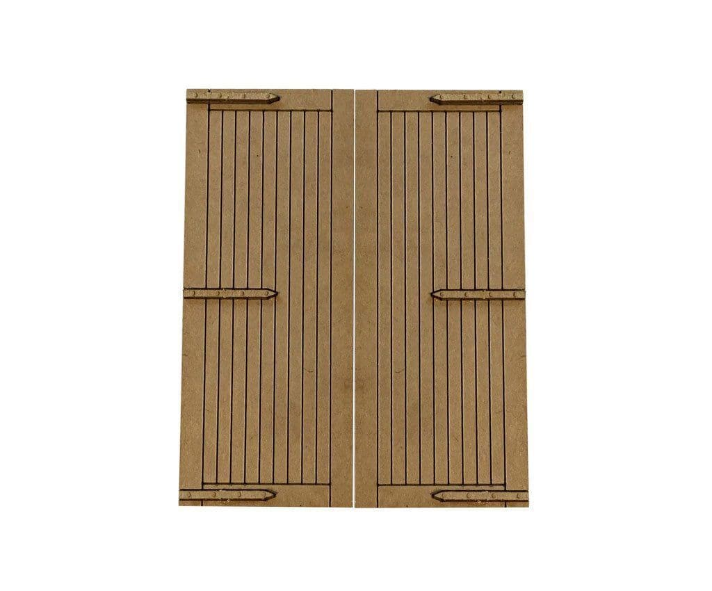 LX147-OO Goods Shed/Engine Shed Doors Set 1 OO/4mm/1:76
