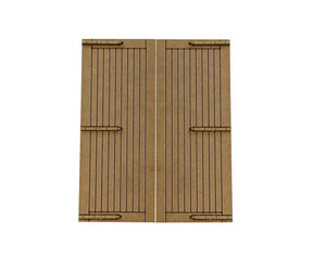 LX147-OO Goods Shed/Engine Shed Doors Set 1 OO/4mm/1:76
