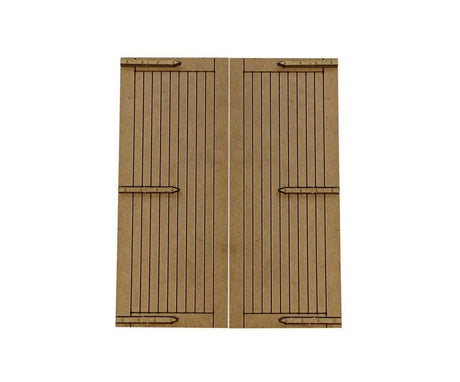 LX147-OO Goods Shed/Engine Shed Doors Set 1 OO/4mm/1:76