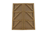 LX147-OO Goods Shed/Engine Shed Doors Set 1 OO/4mm/1:76