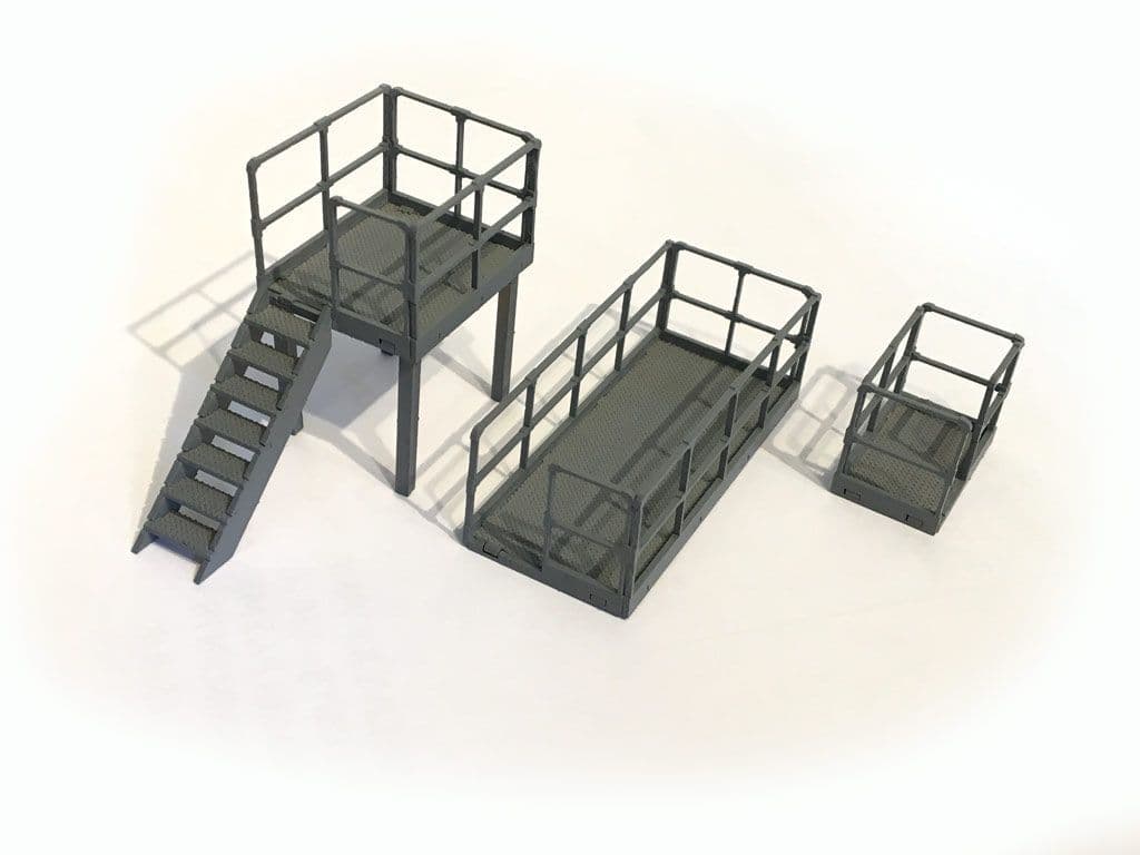 LX148-N Relay Box / Trackside Platforms (Mixed pack) - N/2mm/1:148