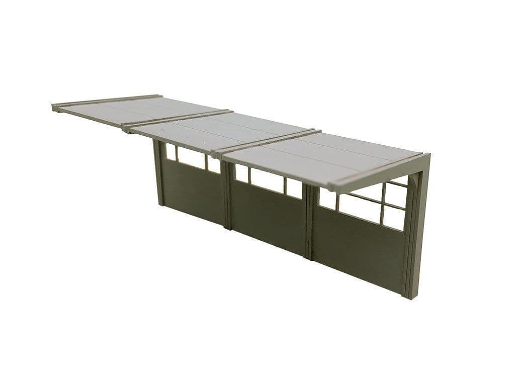 LX157-N 1960s/70's Modular Concrete Bus Shelters N/2mm/1:148