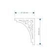LX159-OO Canopy Brackets (Set 2) OO/4mm/1:76