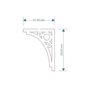 LX159-OO Canopy Brackets (Set 2) OO/4mm/1:76