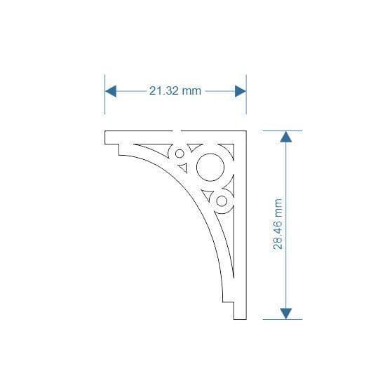 LX159-OO Canopy Brackets (Set 2) OO/4mm/1:76