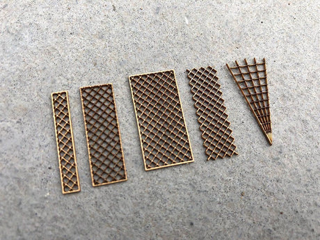 LX163-OO Decorative Trellis Panels OO/4mm/1:76