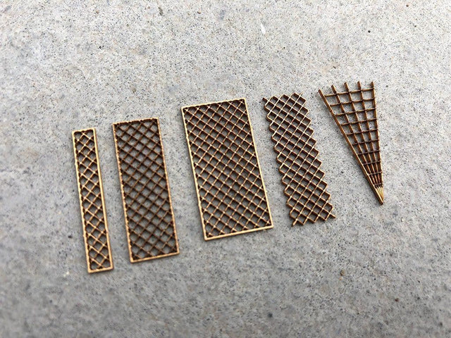 LX163-OO Decorative Trellis Panels OO/4mm/1:76