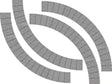LX181-OO Diamond Plate Turntable Surround To Fit Peco LK-55 OO/4mm/1:76