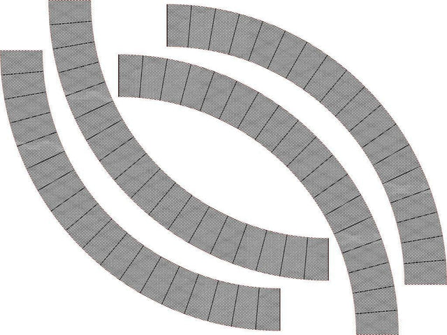 LX181-OO Diamond Plate Turntable Surround To Fit Peco LK-55 OO/4mm/1:76