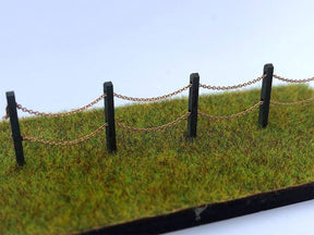 LX189-OO 4ft Post & Chain Fencing OO/4mm/1:76