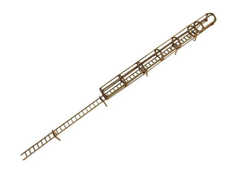 LX205-OO Industrial Ladders With Safety Cages (Pack of 2) - OO/4mm/1:76