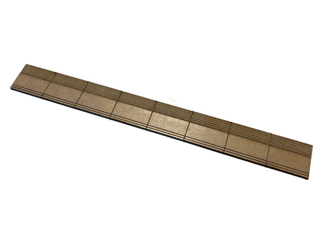 LX213-OO Platform Coping With Tactile Paving For Peco LK-62 (670mm) - OO/4mm/1:76