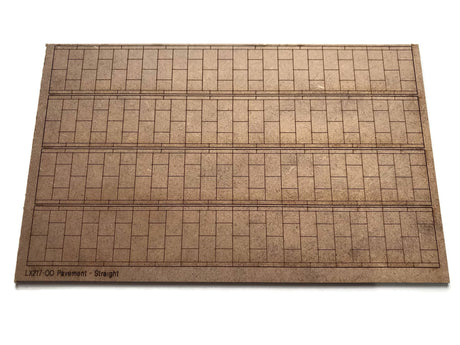 LX217-OO Laser Cut MDF Pavement Strips - OO/4mm/1:76