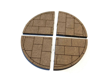 LX218-O Laser Cut MDF 90 Degree Pavement Corners (Pack of 4) - O/7mm/1:43