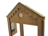 LX225-OO Low Relief Twin Track Engine Shed - OO/4mm/1:76