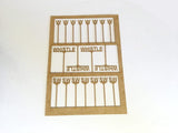 LX227-OO Whistle/Sound Whistle Signs (Pack of 19) (Thicker 0.8mm Version) OO/4mm/1:76