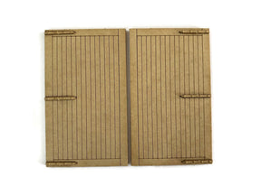 LX234-OO Goods Shed/Engine Shed Doors Set 2 OO/4mm/1:76