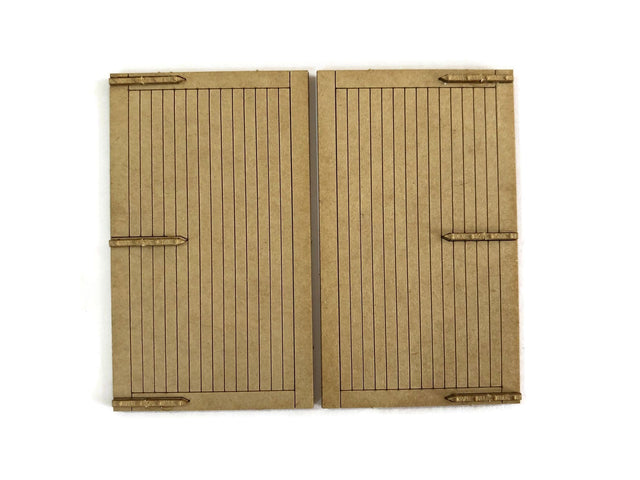 LX234-OO Goods Shed/Engine Shed Doors Set 2 OO/4mm/1:76