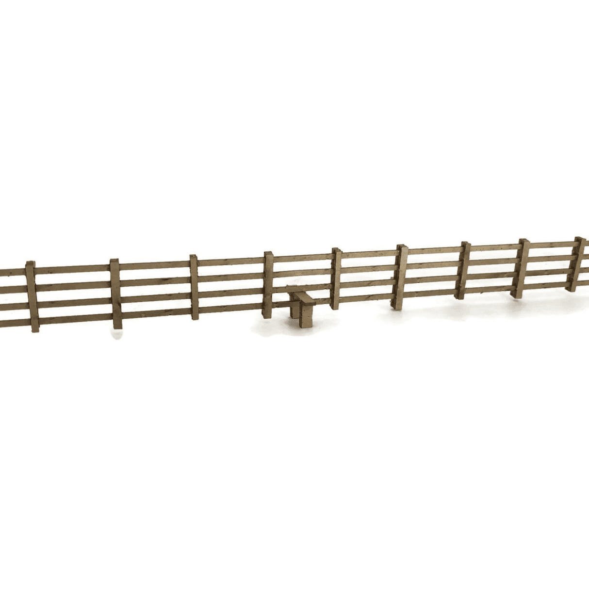 LX236-120 Laser Cut 4ft Post & Rail Lineside Fencing For TT:120