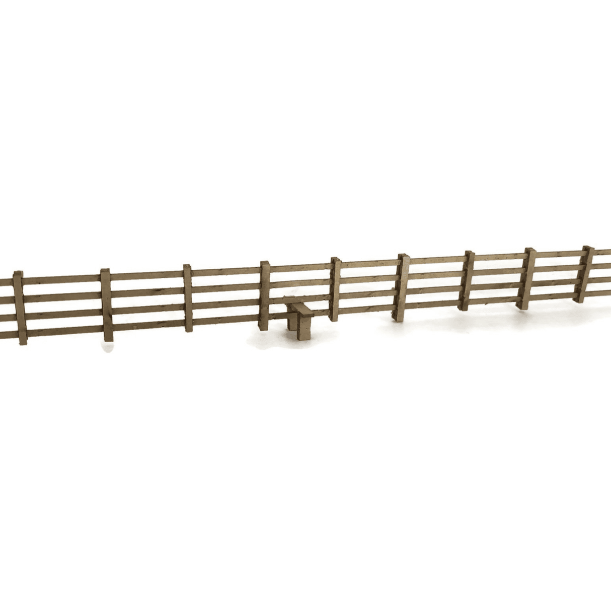 LX236-OO Laser Cut 4ft Post & Rail Lineside Fencing OO/4mm/1:76