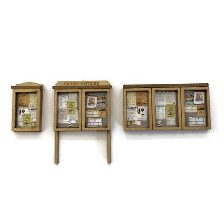 LX239-TT Parish / Village Noticeboards (Pack of 6) TT/3mm/1:100